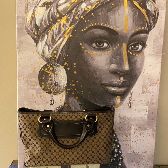 GUC CELINE MACADAM BLASON HANDBAG - Picture 4 of 10